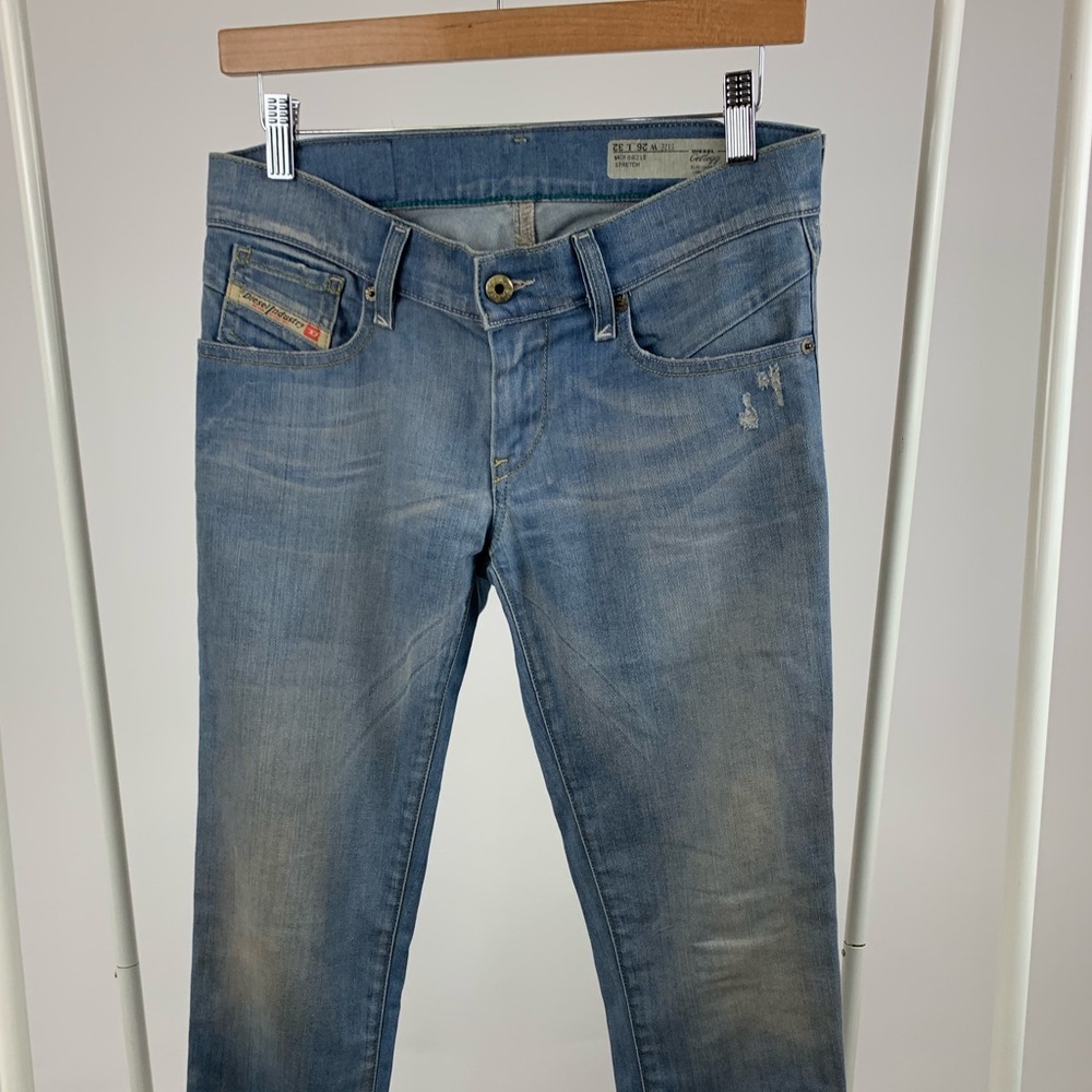 DIESEL GETLEGG Skinny Jeans 26x 32 length, rise 7”